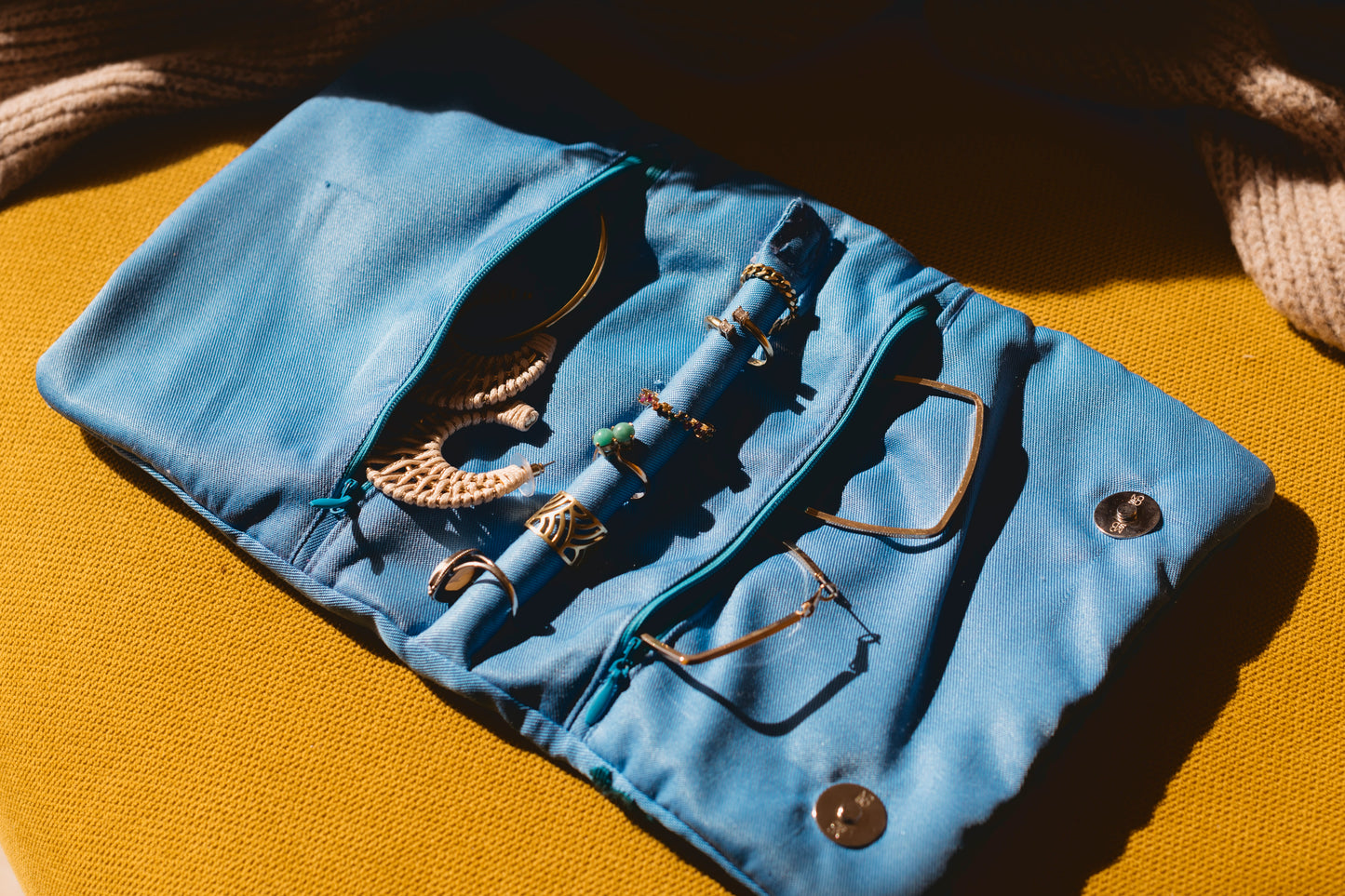 Jewelry Pouch: Light Blue