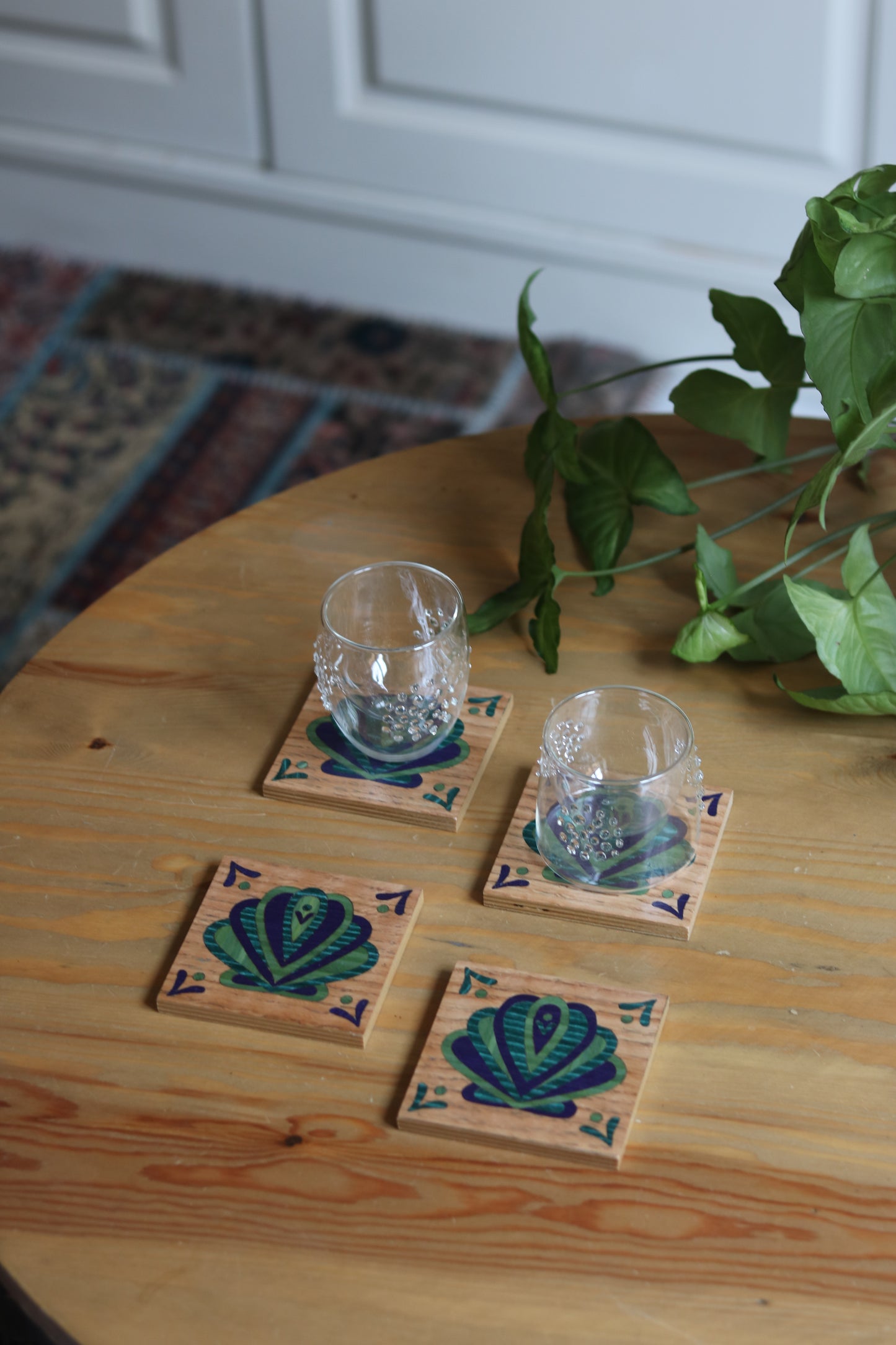 Summer Wooden Coasters