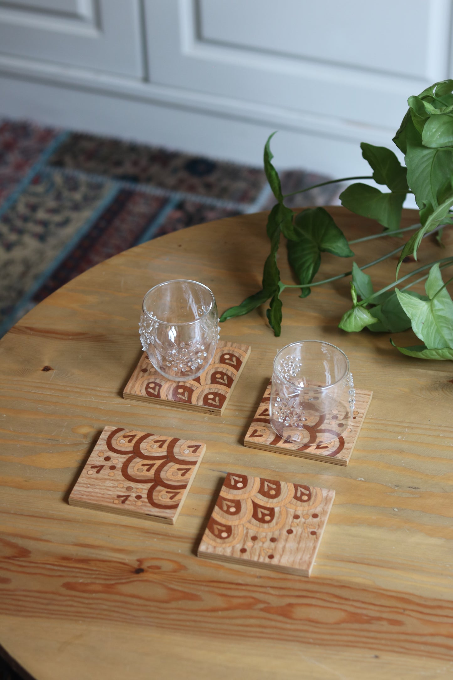 Summer Wooden Coasters