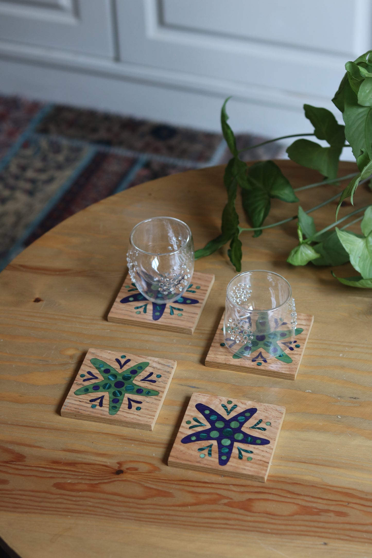 Summer Wooden Coasters