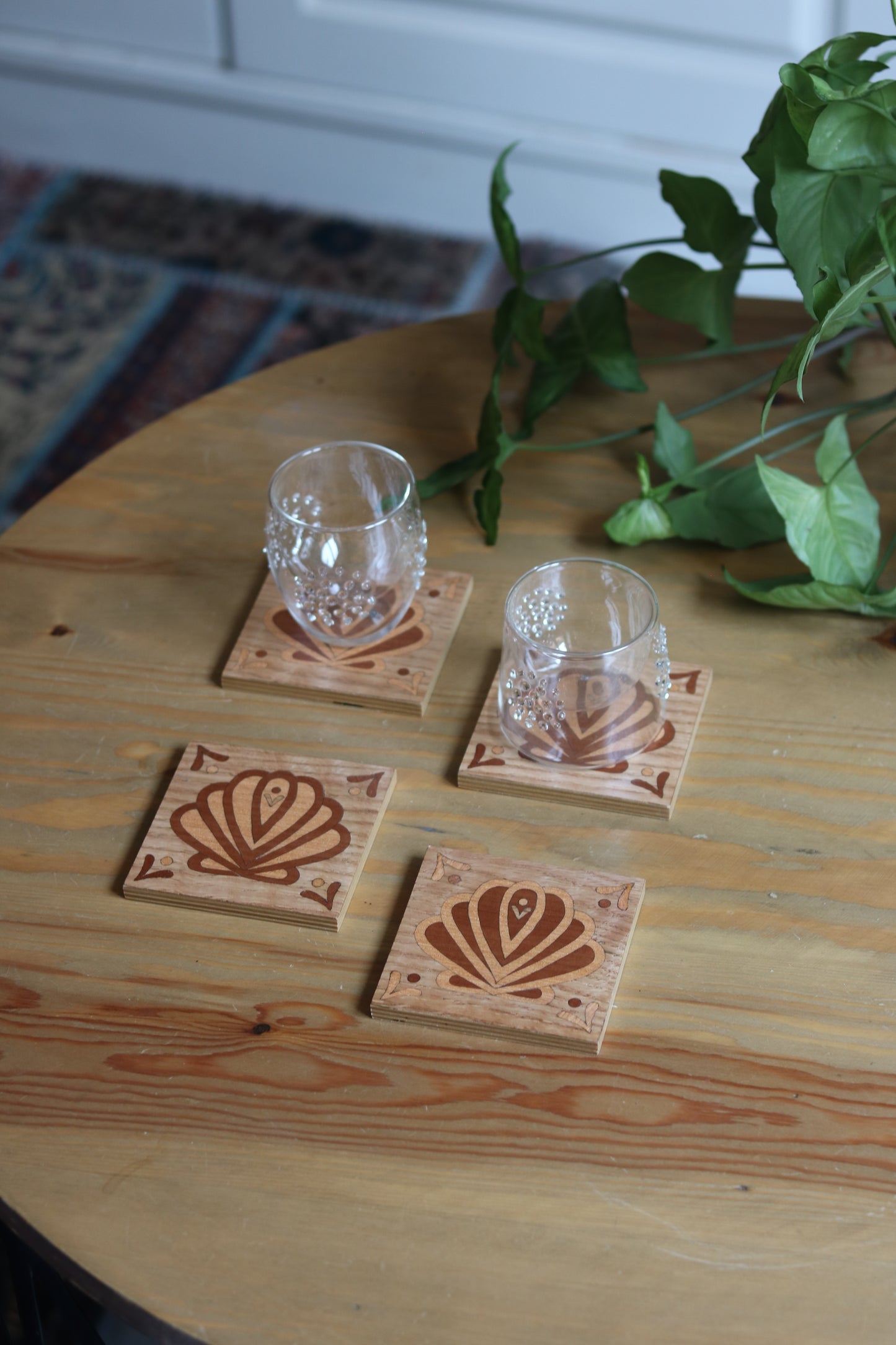 Summer Wooden Coasters