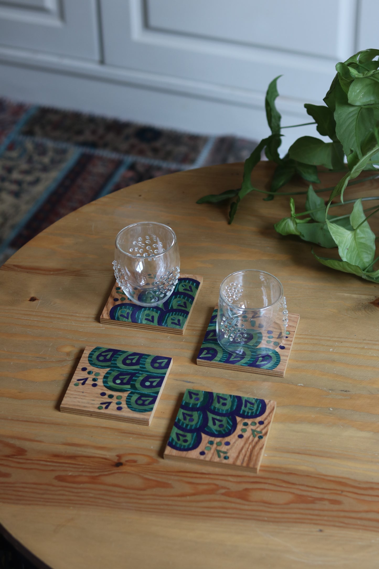 Summer Wooden Coasters