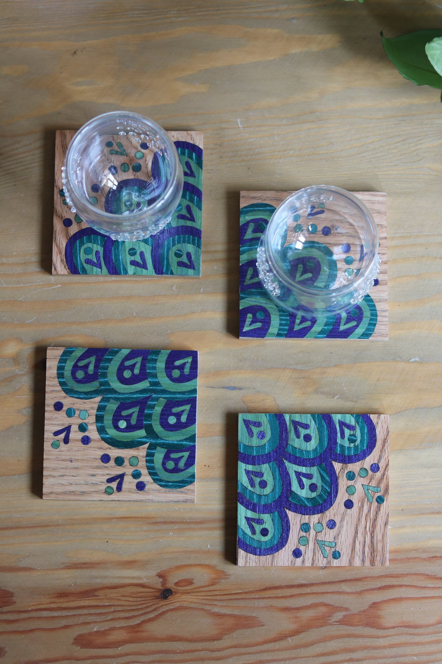 Summer Wooden Coasters