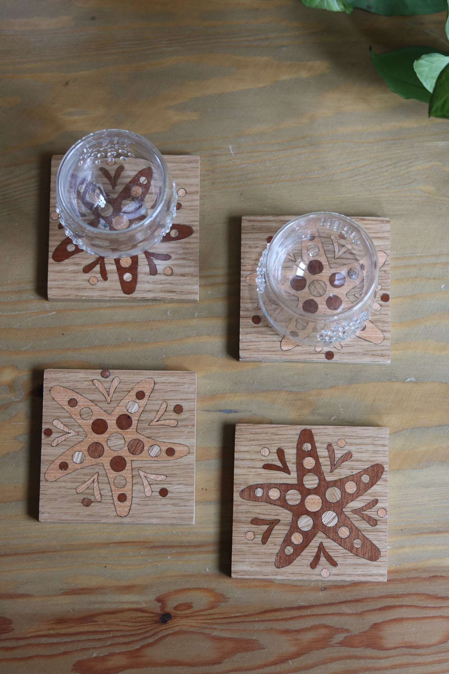 Summer Wooden Coasters
