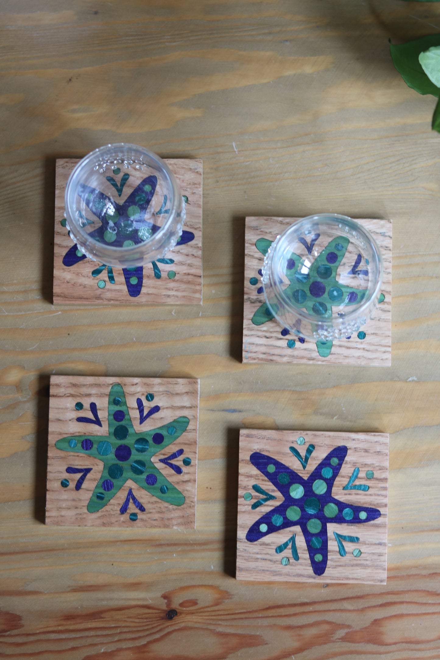 Summer Wooden Coasters