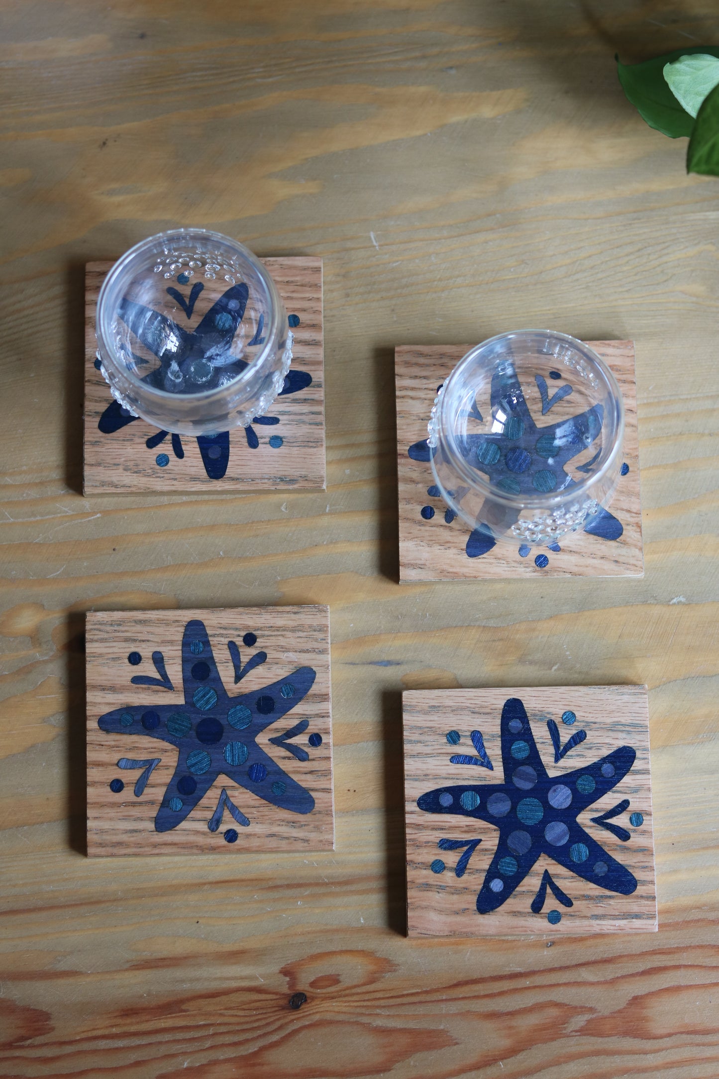 Summer Wooden Coasters