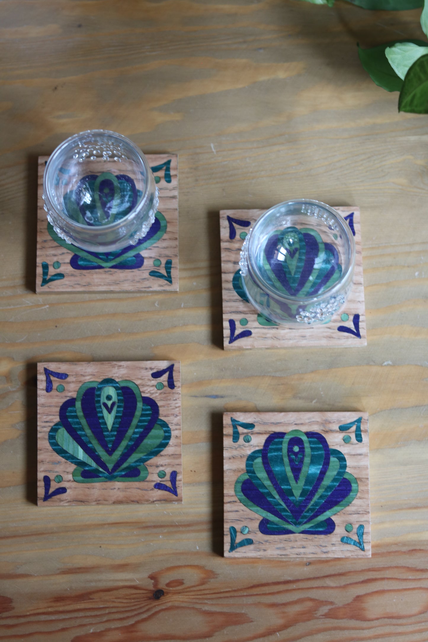 Summer Wooden Coasters
