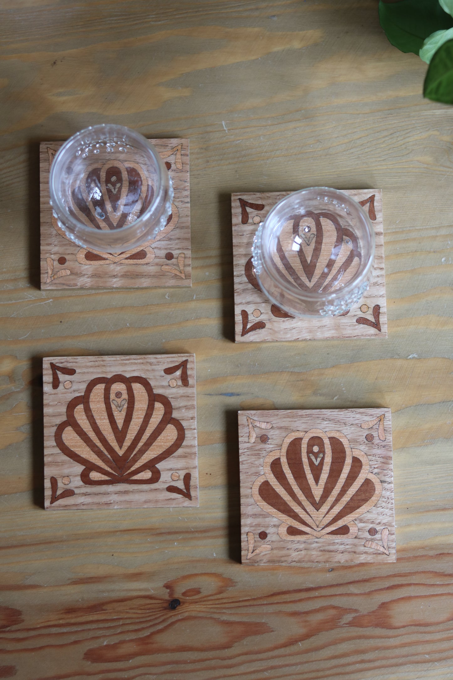 Summer Wooden Coasters