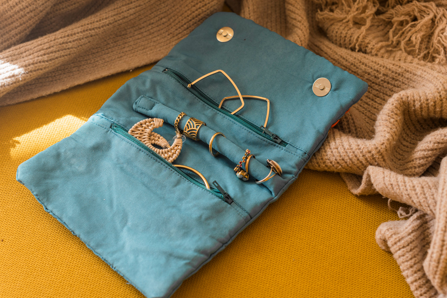 Jewelry Pouch: Teal