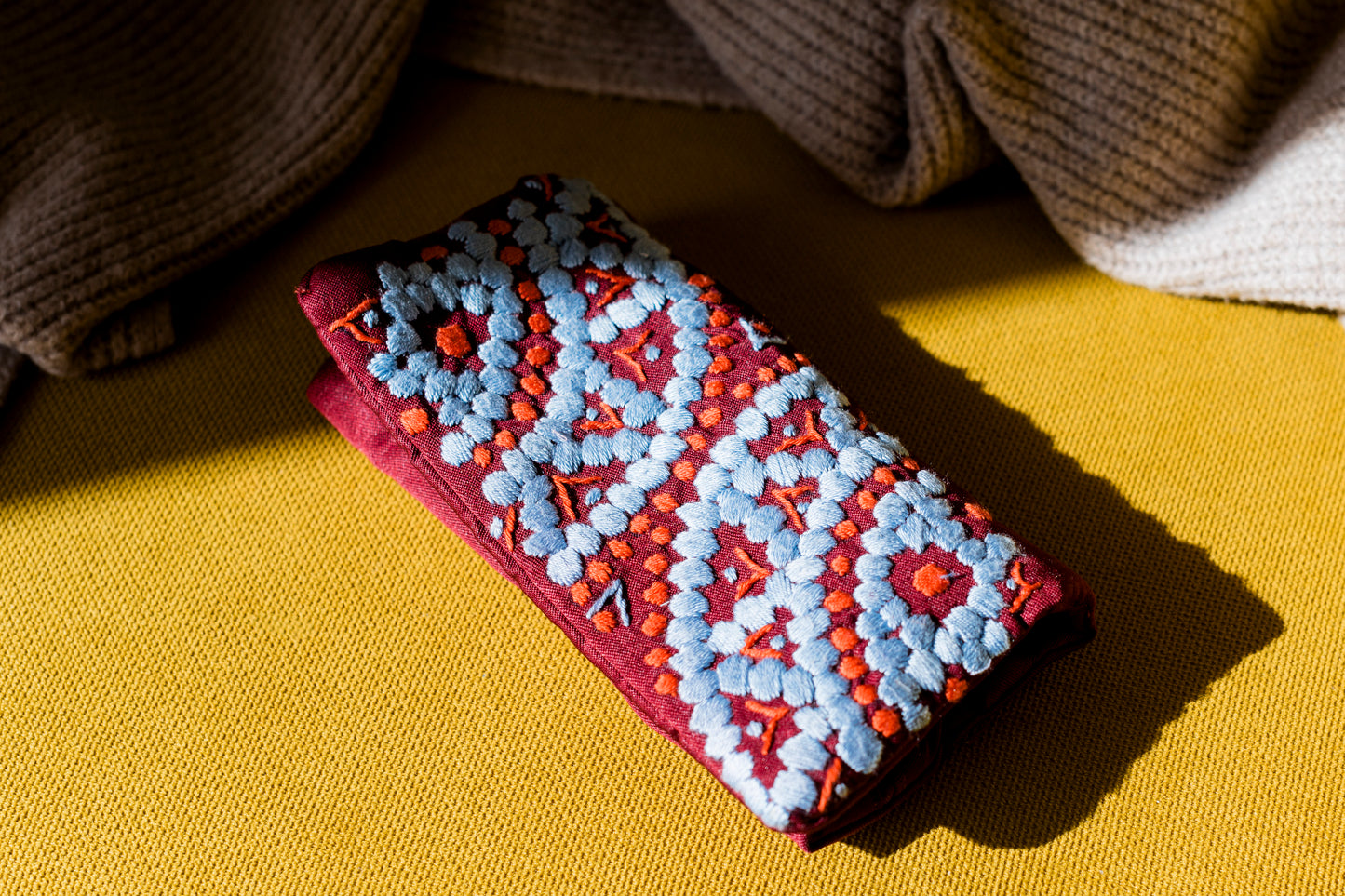 Jewelry Pouch: Burgundy