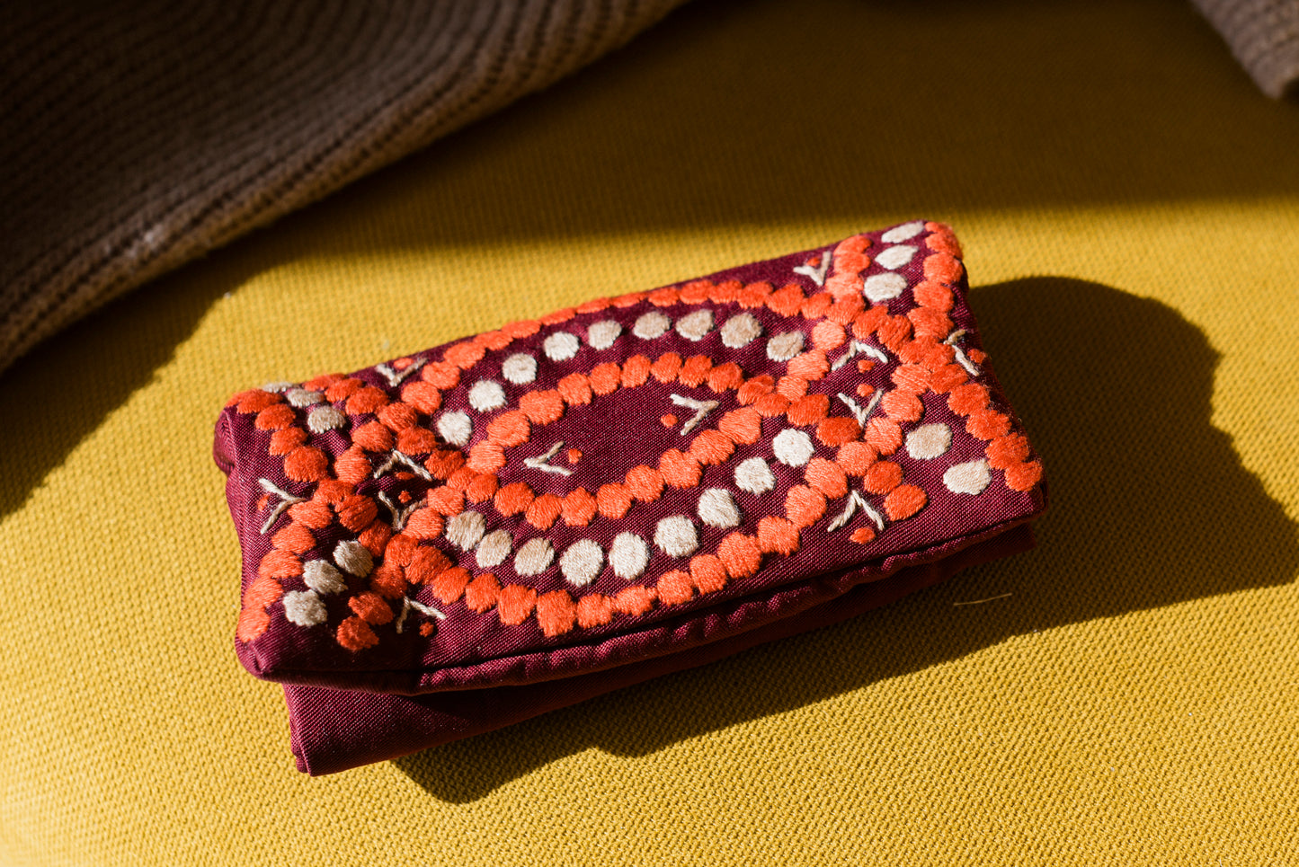 Jewelry Pouch: Burgundy