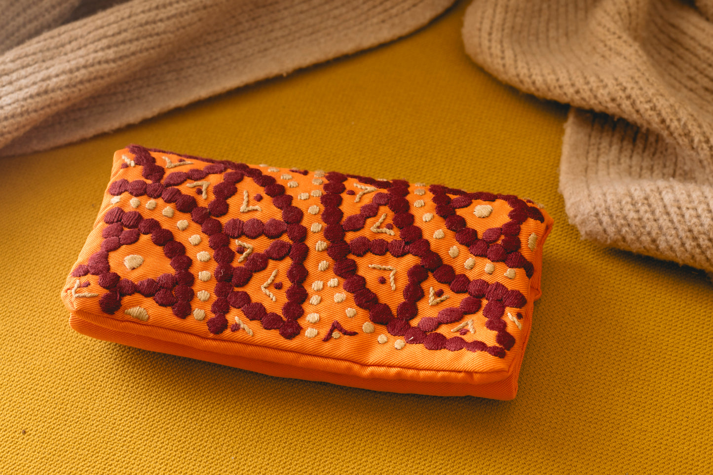 Jewelry Pouch: Orange