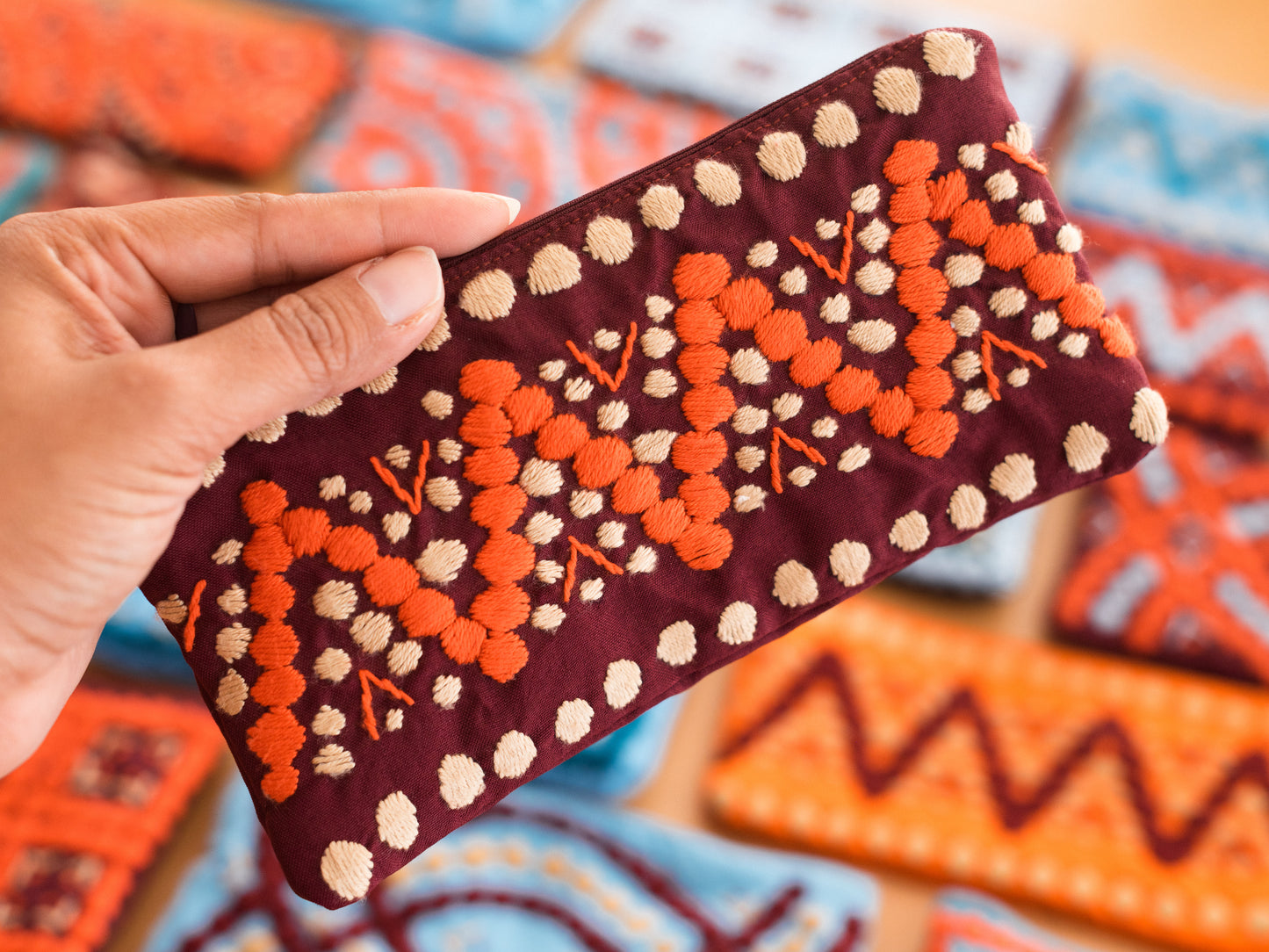 Multipurpose Pouch: Burgundy