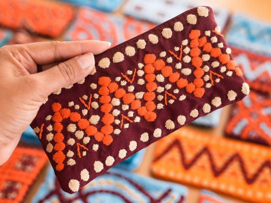 Multipurpose Pouch: Burgundy