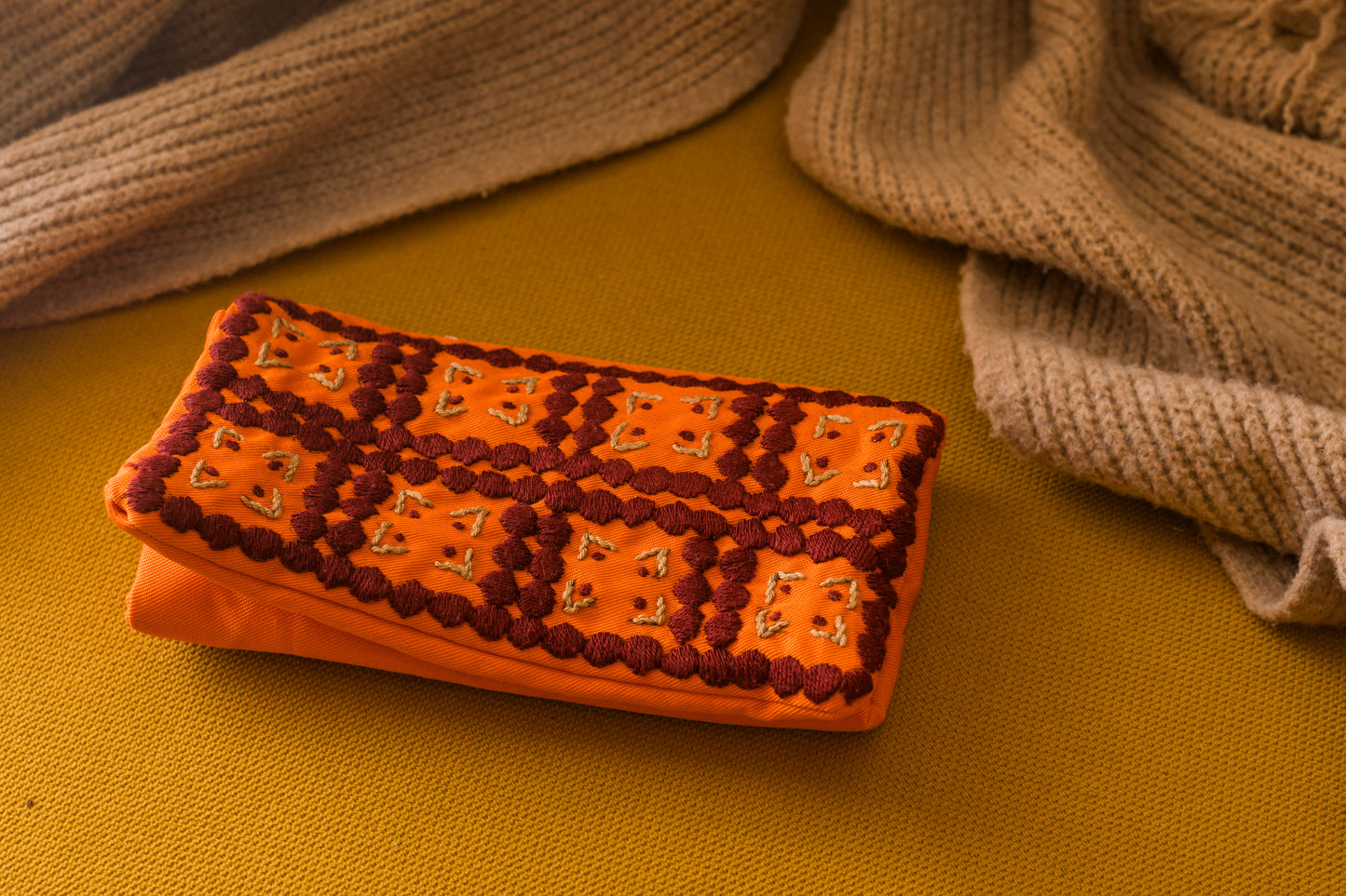 Jewelry Pouch: Orange