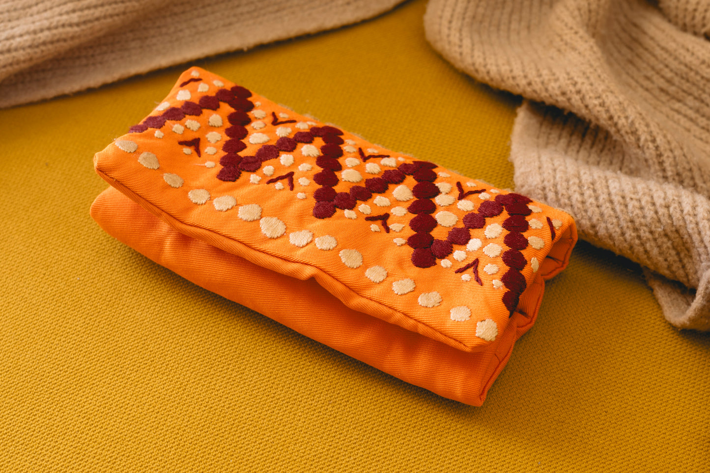 Jewelry Pouch: Orange