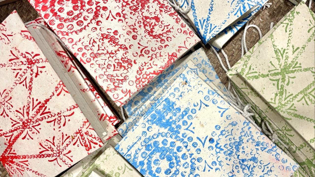 Rice Paper Straw Notebooks